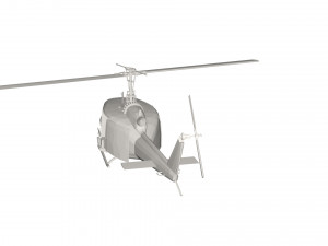 Military Helicopter concept 3D Model