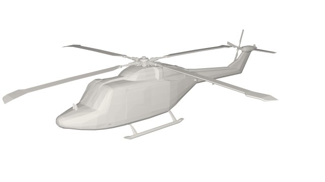Military Helicopter concept 3D Model .c4d .max .obj .3ds .fbx .stl .blend 