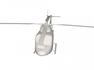 Military Helicopter concept 3D Model