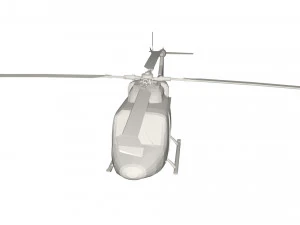Military Helicopter concept 3D Model