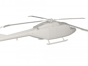 Military Helicopter concept 3D Model