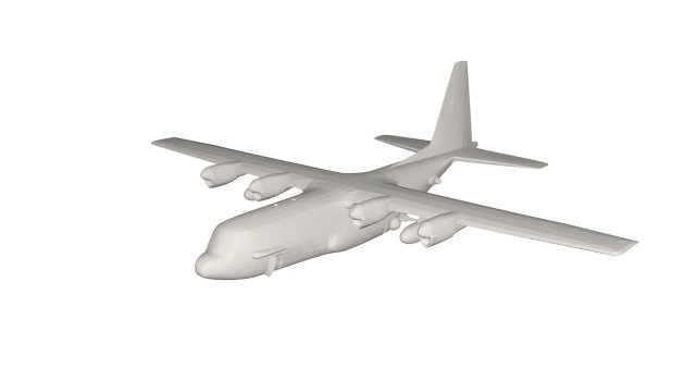 Military Plane concept 3D 모델 .c4d .max .obj .3ds .fbx .stl .blend 