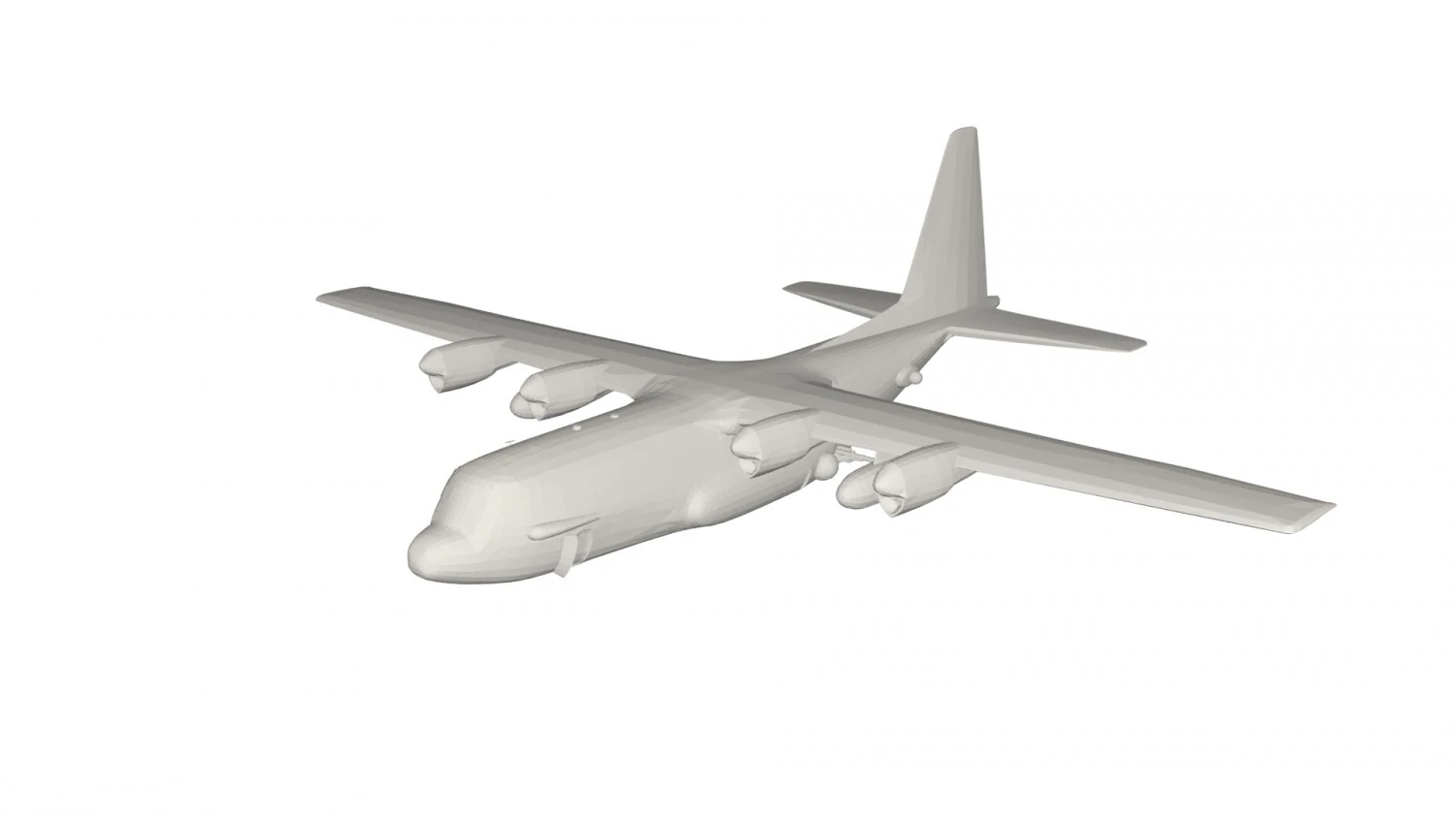 Military Plane concept 3D Model .c4d .max .obj .3ds .fbx .stl .blend 