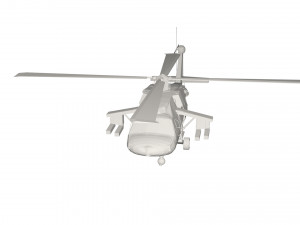 Military Helicopter concept 3D Model