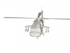 Military Helicopter concept 3D Model