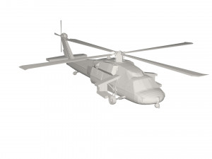 Military Helicopter concept 3D Model