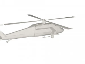 Military Helicopter concept 3D Model