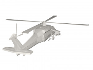 Military Helicopter concept 3D Model