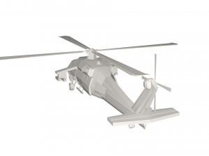 Military Helicopter concept 3D Model