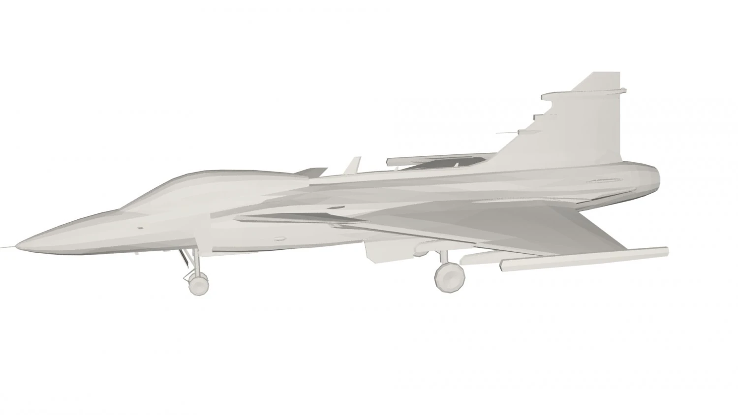 Military Plane concept 3D Model .c4d .max .obj .3ds .fbx .stl .blend 