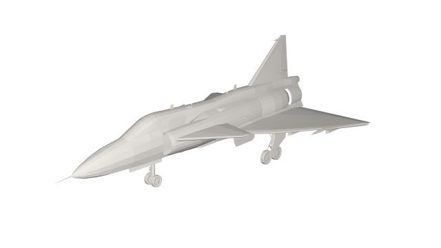 Military Plane concept 3D Model .c4d .max .obj .3ds .fbx .stl .blend 