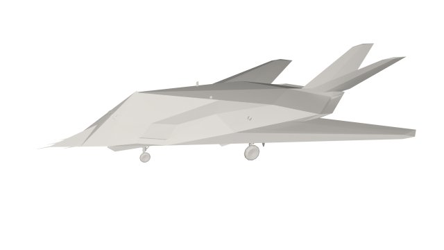 Military Plane concept Model 3D .c4d .max .obj .3ds .fbx .stl .blend 