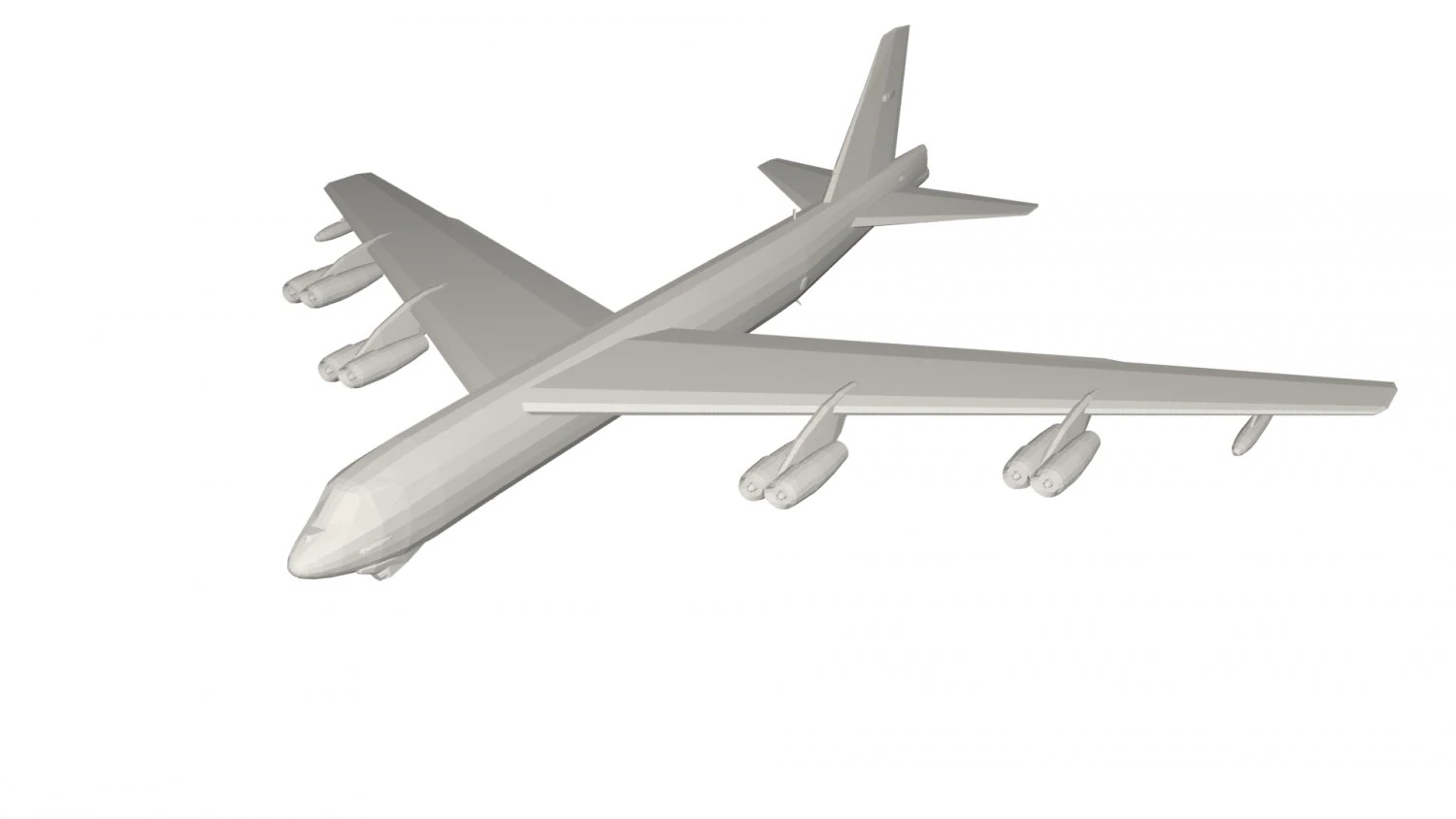 Military Plane concept 3D Model .c4d .max .obj .3ds .fbx .stl .blend 