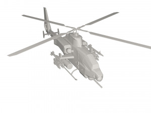 Military Helicopter concept 3D Model