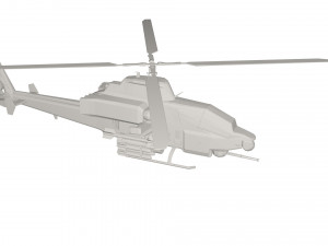 Military Helicopter concept 3D Model