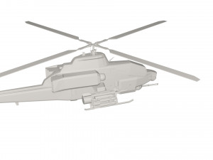 Military Helicopter concept 3D Model