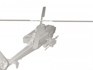 Military Helicopter concept 3D Model