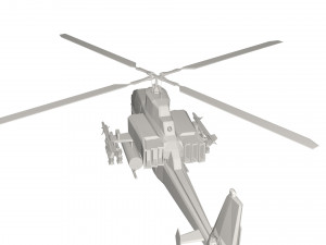 Military Helicopter concept 3D Model