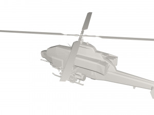 Military Helicopter concept 3D Model