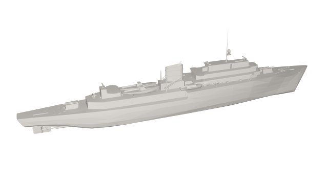 Military Ship 3D मॉडल .c4d .max .obj .3ds .fbx .stl .blend 