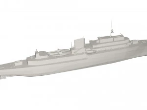 Milit&auml;rschiff 3D Modell