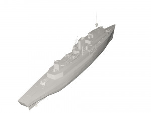 Military Ship 3D मॉडल