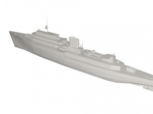 Military Ship 3D मॉडल