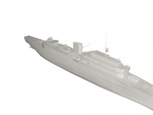 Statek wojskowy Model 3D