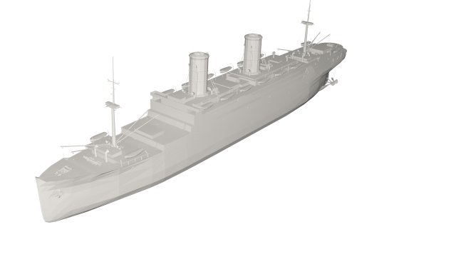 Military Ship 3Dモデル .c4d .max .obj .3ds .fbx .stl .blend