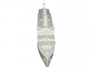 Statek wojskowy Model 3D
