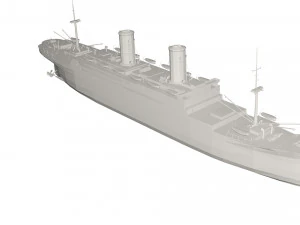 Statek wojskowy Model 3D
