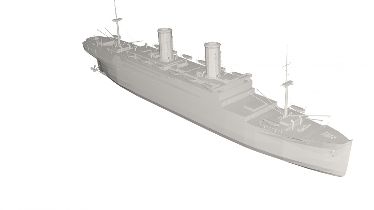 Steam ship 3d model фото 49