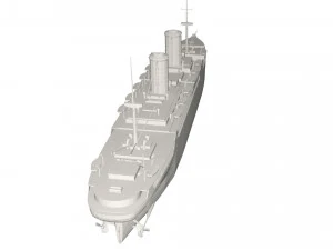 Statek wojskowy Model 3D