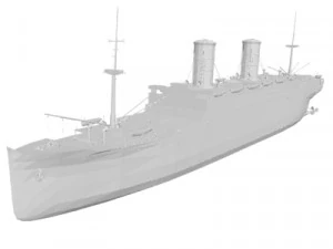 Statek wojskowy Model 3D