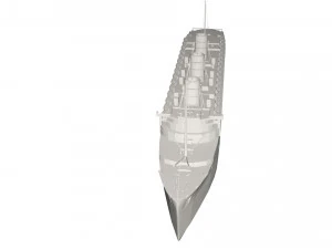 Military Ship 3D Model
