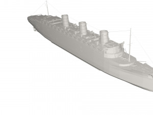 Military Ship Modello 3D