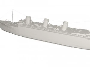 Military Ship 3D Model