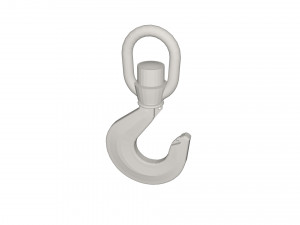 Industrial crane hook 3D 模型