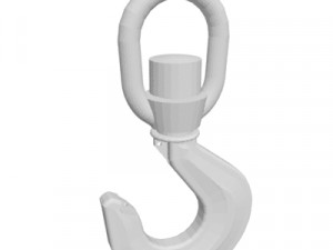 Industrial crane hook 3D 模型