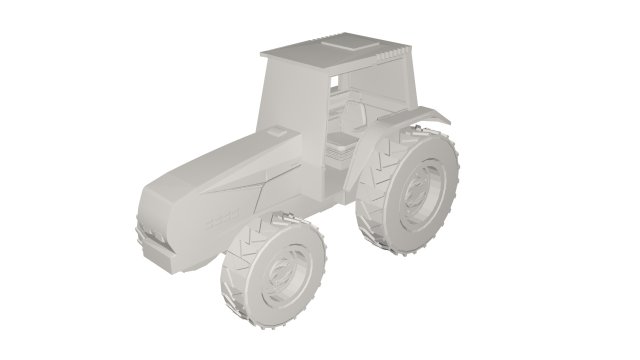 Tractor concept 3D Model .c4d .max .obj .3ds .fbx .stl .blend 