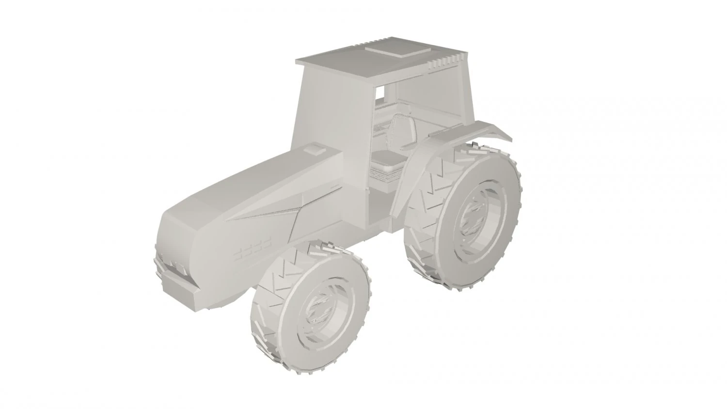 Tractor concept 3D Model .c4d .max .obj .3ds .fbx .stl .blend