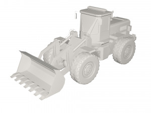 Backhole Tractor 3D Models