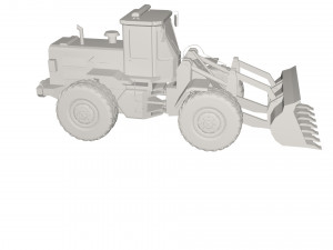 Backhole Tractor Model 3D