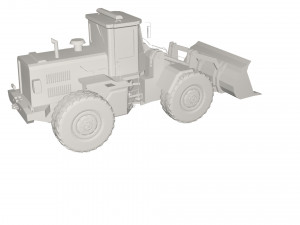 Backhole Tractor Model 3D