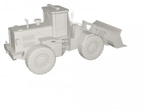 Backhole Tractor 3D Model