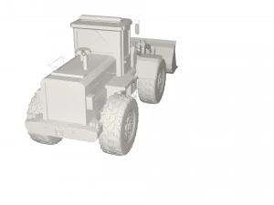 Backhole Tractor 3D Model