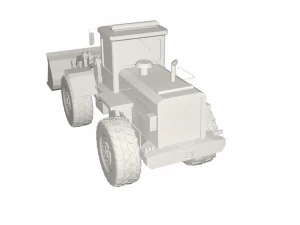 Backhole Tractor 3D Model