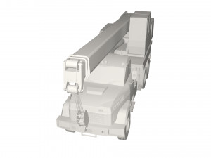 Kraz crane truck Modèle 3D