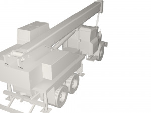 Kraz crane truck Modèle 3D