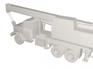 Kraz crane truck Modèle 3D